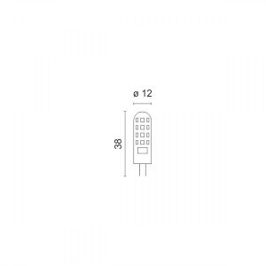 ΛΑΜΠΑ LED 12V G4 3W 3000K - Image 2