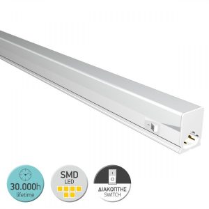 ΓΡΑΜΜΙΚΟ ΦΩΤΙΣΤΙΚΟ LED ΜΕ ΔΙΑΚΟΠΤΗ 9W 4000K - Image 1
