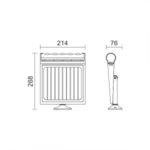 ΗΛΙΑΚΟΣ ΠΡΟΒΟΛΕΑΣ LED ΜΕ ΑΙΣΘΗΤΗΡΑ PIR 8W 6000K 6614 - Image 2