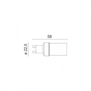 ΛΑΜΠΤΗΡAΣ LED G9 ΚΕΡΑΜΙΚΟΣ 10W 6000K - Image 2