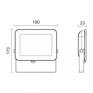 ΠΡΟΒΟΛΕAΣ LED SLIM SMD 50W 6000K - Image 2