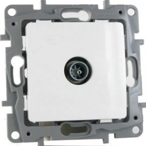 Πρίζα TV Διέλευσης 1εξόδων Λευκό - Image 1