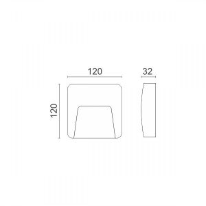 ΑΠΛΙΚΑ LED ΕΞΩΤΕΡΙΚΟΥ ΧΩΡΟΥ 3W CCT - Image 2